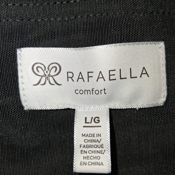 Rafaella Women Size L Pants Black Comfort Trousers - Picture 2 of 14